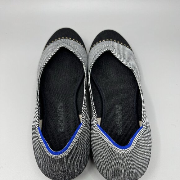 Rothy’s The Flat Grey Mist Captoe Women’s Size 8 Loafer - Picture 7 of 9